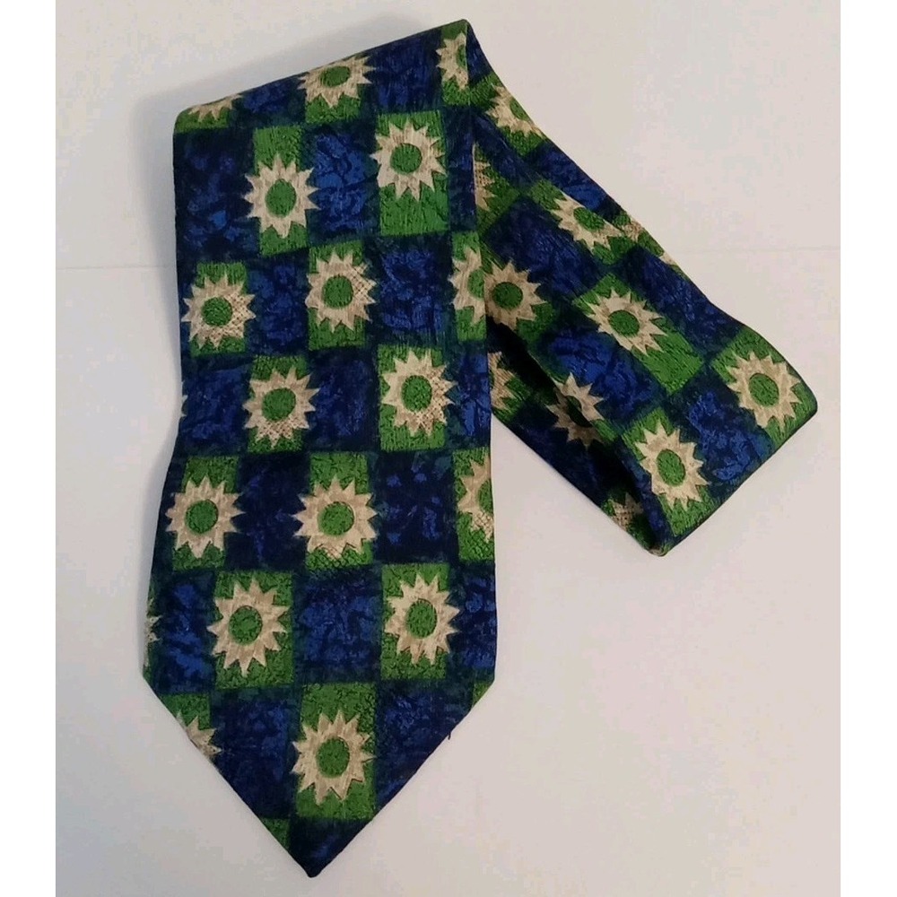 Bolgheri‎ Men Silk  Blue Multicolor  Sunburst Tie 59"